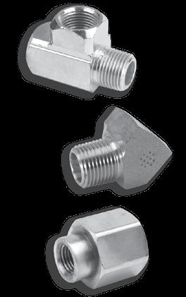 Product Advantages All pipe fitting threads meet the standards developed by the Society of Automotive Engineers (SAE). Connectors, unions, nuts and extruded elbows and tees machined from brass rod.