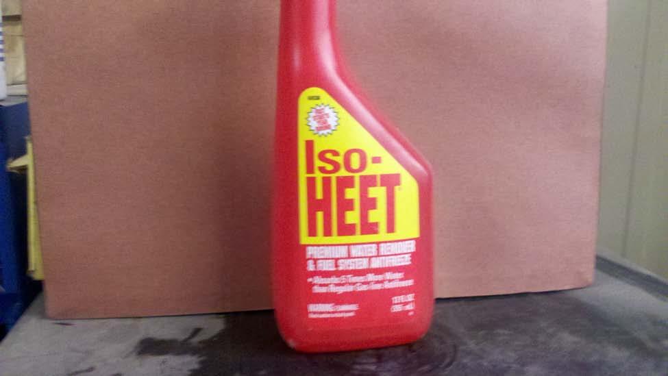 Chemical Name: Water Remover/ Anti-Freeze Manufacturer: Iso-Heet