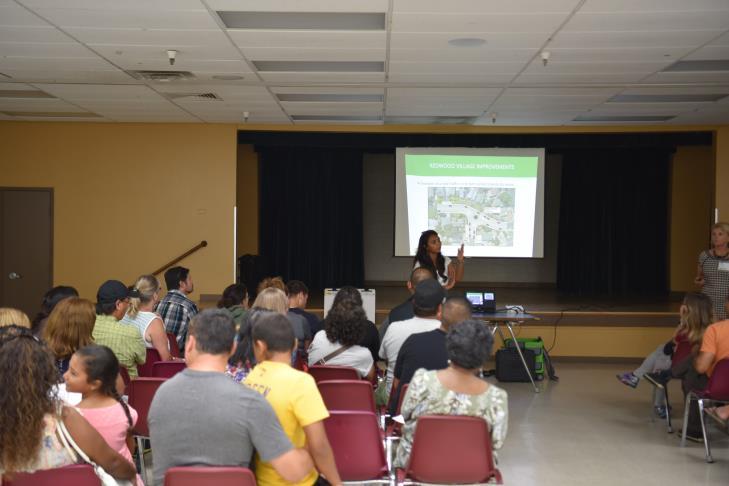 6 NEIGHBORHOOD OUTREACH AND FEEDBACK 6.3.5 Third Round of Neighborhood Workshops A joint workshop was held on August 16, 2017 at the Fair Oaks Community Center.