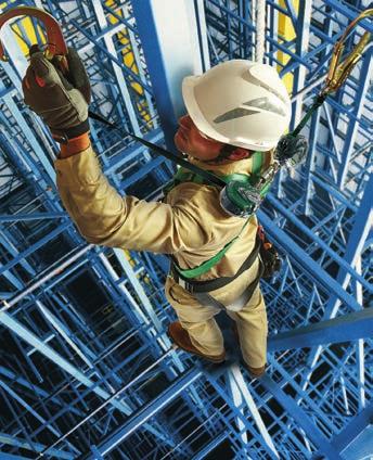 When scaffolders encroach from a scaffolders safe zone close to an area not protected by guardrails they are considered at risk and personal fall protection equipment must be used.