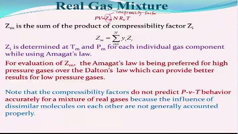 So now we will be you know we have till now discussed how to handle the ideal gas mixtures but we will be discussing about how to handle.