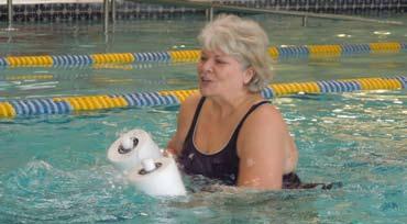 Instructors work with small groups to help individuals overcome their fears and begin to develop basic swimming ability and water safety skills.