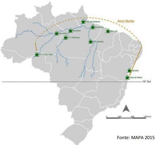 Brazilian Soybean Exports by Port Northern Arc!
