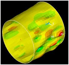 Figure 7, ANSYS screen dump for cylinder 7