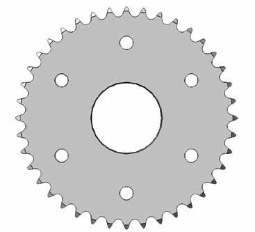 ALTERATIONS Sprocket Mounting Holes U.S. Tsubaki stock sprockets do not come with bolt mounting holes with the exception of Taper-Lock and QD hubs.