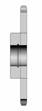 Please reference Figure 7 for a depiction of snap ring grooves installed on a B style sprocket. Slotted Plates Figure 6 - Tapered bore B style sprocket U.S. Tsubaki offers the option to implement slots into the sprocket plate.