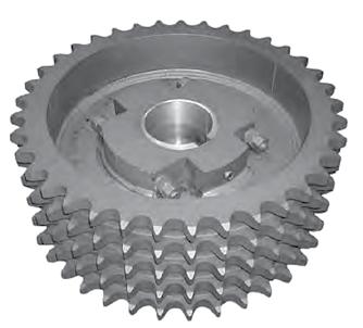 Please reference Figure 10 for a depiction of a cadmium plated sprocket. Sprocket Coating Removal (stripped sprockets) All U.S. Tsubaki stock carbon steel sprockets are black oxide coated for corrosion resistance from the factory.