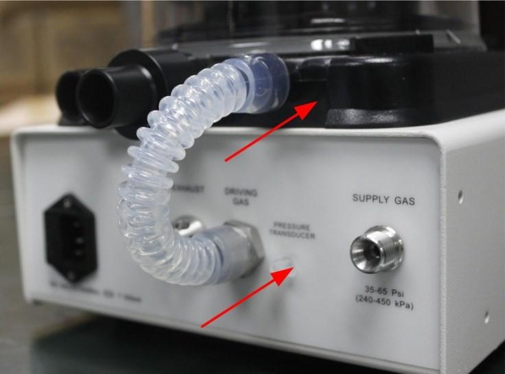 power tube. Figure 7-4 7.5 Install the airway pressure connecting tube.