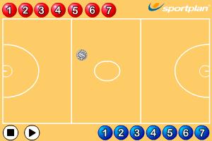 Number Ball Split players into two teams of up to 15 players. All players in each team are given a number from 1 to 15.