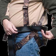 The use of a Lineman s climbing belt is required when installing a hang-on treestand When using a fixed