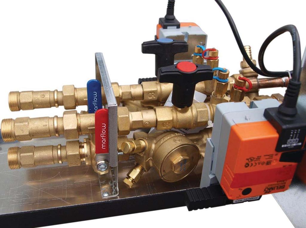 During commissioning, each rotary control valve is set to a position which will achieve its specified design flow rate.
