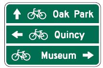 effectively than signs Bike Routes - Some preferred roadways designated as Bike Routes with