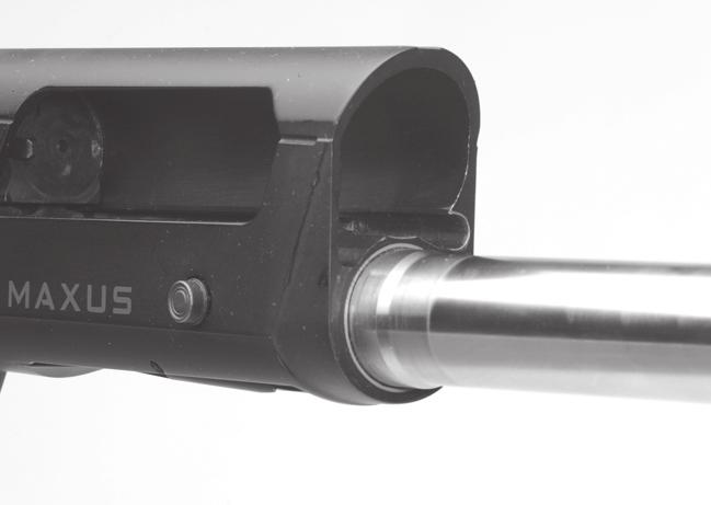 Figure 2 Barrel Extension Recoil Pad Bolt Handle Gas Bracket Trigger Group Serial Number Slide Link Bolt Receiver Trigger Group Pins The serial number of your Maxus shotgun is found on the left side