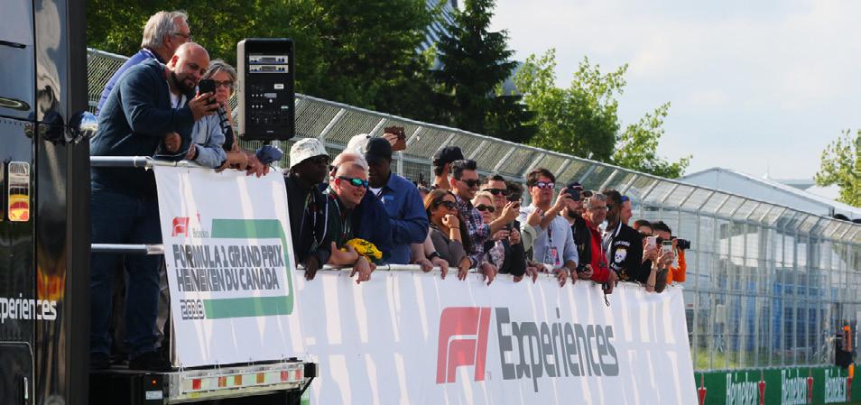 TROPHY With a privileged position overlooking the opening Senna Curve, Grandstand 11 offers some of the best trackside views at Circuit Gilles Villeneuve.