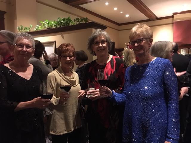 Christmas Party at the El Paso Club Above, Verla Rehorst, Peggy Foley, Marcia