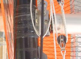 You can use your existing halyard but we suggest you rig it as follows.