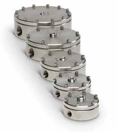 Our Key Performance Advantage Traditional back pressure regulators use springs and sliding seals and develop overpressure with increasing flow as the spring is gradually compressed.