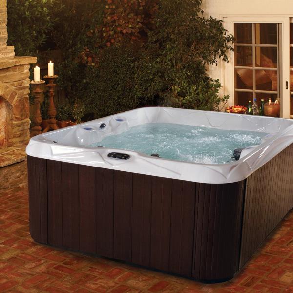 Picking the right hot tub & putting it in the right place. LOCATION 1 Putting the right hot tub in the right location can make your house and your yard look better.