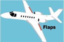 The flaps slide back and down to increase the