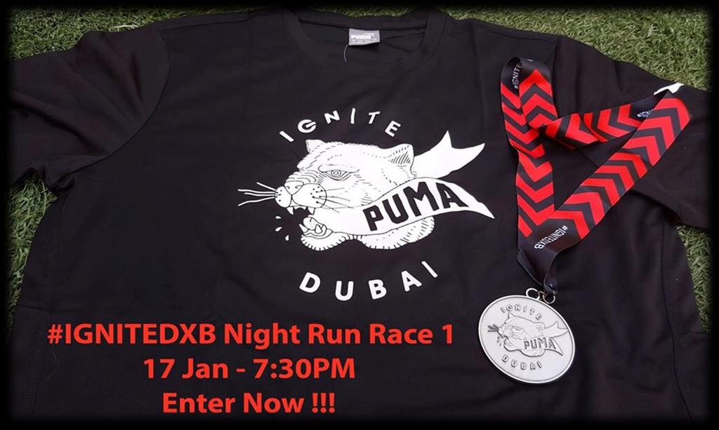 ENTRY FEE INCLUDES: PUMA technical running top will be handed out to all at registration and if possible to wear for the race.