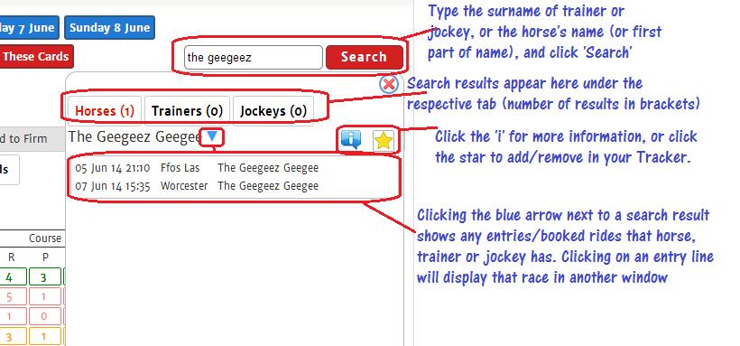 The Geegeez Tracker Keeping on top of your horses to follow, favourite trainers and jockeys can be a tricky old task at the best of times.