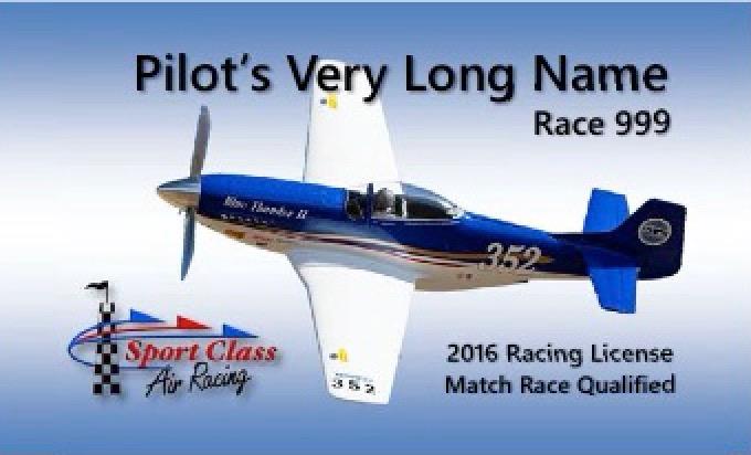 VI. SPORT CLASS AIR RACING ASSOCIATION PILOT QUALIFICATIONS These Sport Class Air Racing Association Specifications are the only officially sanctioned and approved pilot qualification requirements.