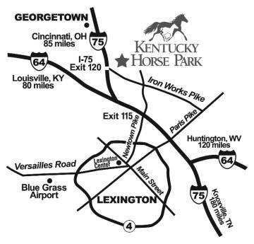 To get to the CAA Carriage Festival at the Kentucky