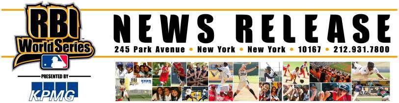 FOR IMMEDIATE RELEASE August 6, 2010 2010 REVIVING BASEBALL IN INNER CITIES WORLD SERIES PRESENTED BY KPMG BASEBALL RESULTS DAY ONE MLB Network to Air Senior Division Baseball Championship Game on