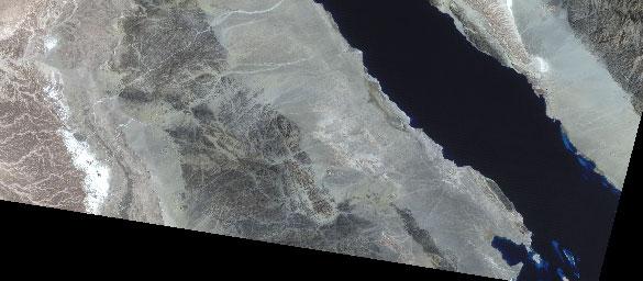 000000 Landsat TM mosaic from 7 April 1996 and 29 Mars