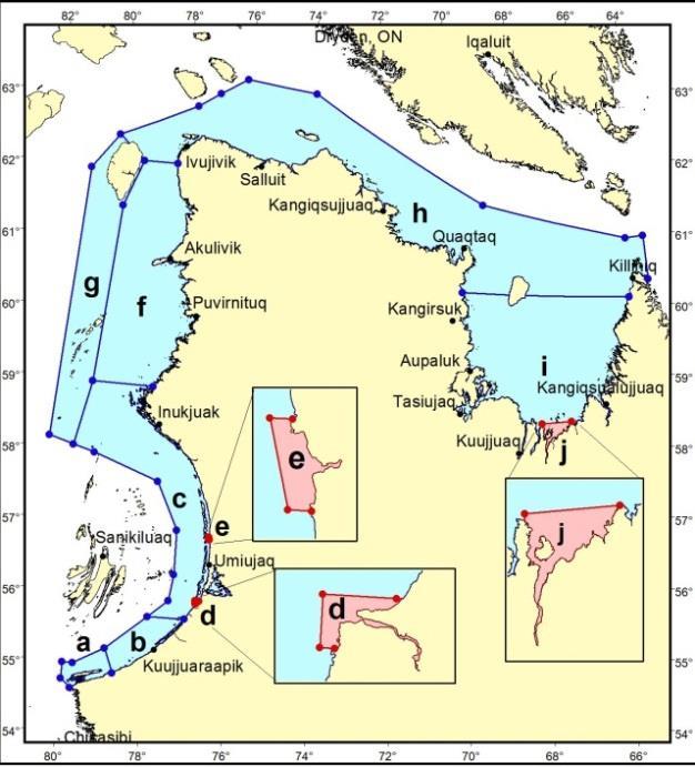 The northern Quebec (Nunavik) beluga hunt targets both summering aggregations and migrating whales from a mixture of stocks, including the eastern Hudson Bay (EHB) and Ungava Bay stocks.