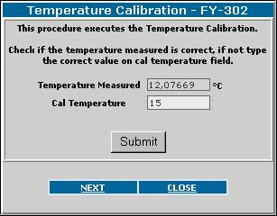 User s Manual Figure 45. Calibrating the temperature Verify if the temperature is correct.