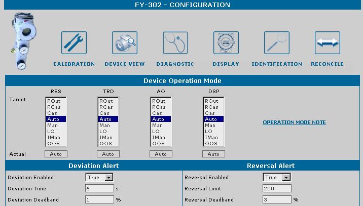 FY302 AssetView HMI Figure 4. Reversal Alert The user can check the alarm generated in the FY302 Diagnostic Page: Figure 5.