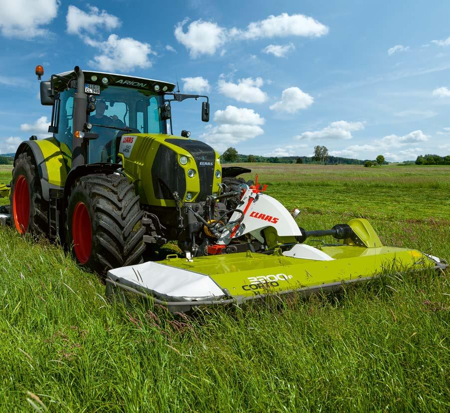 Uneven terrain a problem for you, but all in a day's work for your mower. CORTO 3200 F PROFIL FLEXGUARD rear collision protection.