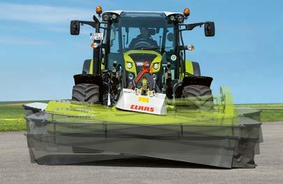 The compact design of the CORTO front mowers makes them ideal for sloping terrain, or for use with smaller tractors, a narrow pick-up or a loader wagon. Compact on the road.
