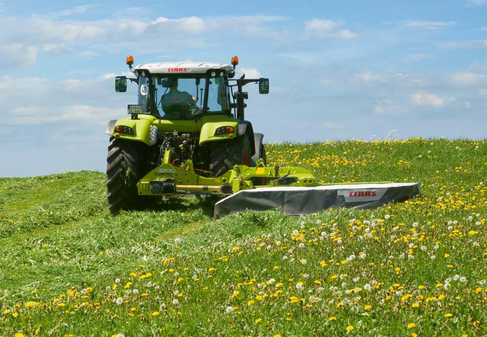 A mower fully equipped to help protect your soil. ACTIVE FLOAT suspension Frictional resistance becomes rolling resistance.
