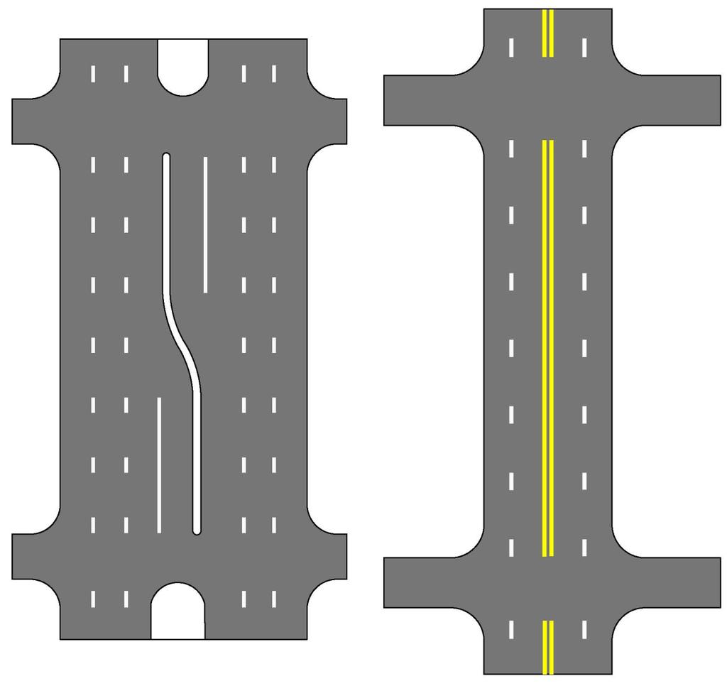Examples of Striping Quantities Staff reports linear miles of stripes installed each year not lane miles 6 Lane Divided Street 5,280 Linear Feet of Stripes per Mile 4 Lane Undivided Street 15,840