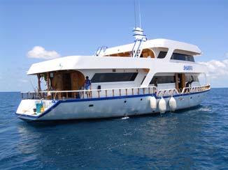 MV SHARIFA LIVEABOARD MALĖ & ARI ATOLLS- MALDIVES By Sophie Parry We have visited the Maldives on several occasions. Previous trips were to island based resorts/dive centres.