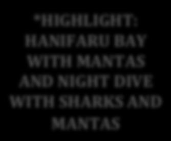 DIVE WITH MANTAS AND SHARKS IS SUBJECT TO