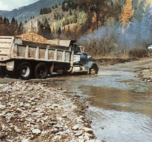 Armoring the streambed and banks with rock, or concrete planks fastened together can provide an improved ford crossing.