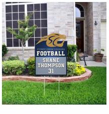 FOOTBALL LAWN SIGN Order Form FOOTBALL LAWN SIGN ORDER FORM Football lawn signs are available for our families to purchase and proudly display their students jersey # on their front lawn!