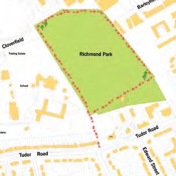 Please note the route of the surfaced path around the park may change to allow for the