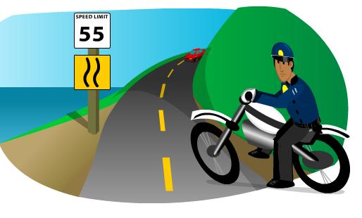 Block 6 Student Activity Sheet 1. You are a highway patrol officer, seated on a motorcycle, on a curvy section of Highway 1, high on the cliffs above the Pacific Ocean.