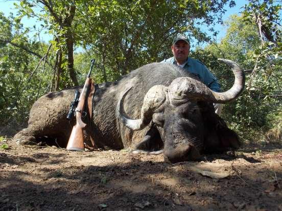 Tony T with a real old dugga boy The elephant hunting is a point of concern.