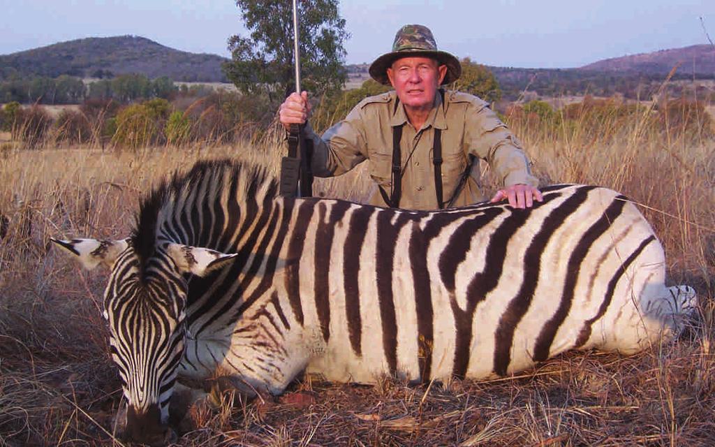 In 2009 he had 11 leopard hunters and they scored on 8 cats. He hunts traditional baits out of a blind and baits are included in the price.