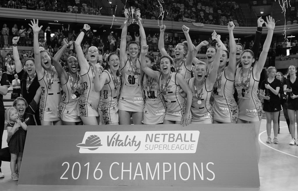 SURREY STORM Surrey Storm embark on the season with 8 new squad members and big ambitions for a successful term in the Vitality Netball Superleague.