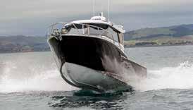 300hp V6 outboard fuel 400 litres water 80 litres cruising speed 20-30 knots max speed 36