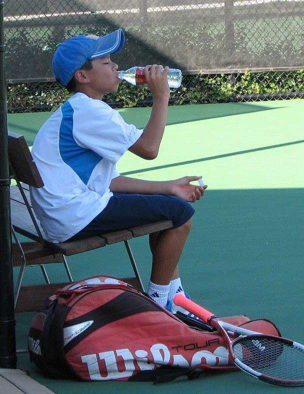 Injury and Accidents The coach needs to be aware of the types of injuries and accidents that can occur with young tennis players.