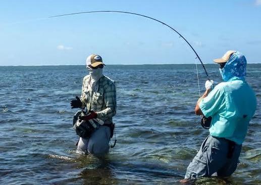 There was one guide for three anglers, and the guide carried 9wt gear for triggerfish and bumphead parrotfish. This was extreme fly-fishing with no safety net.
