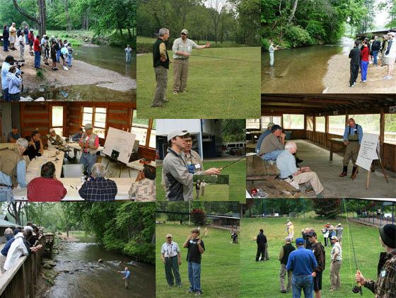 Our 32 nd Annual Fly Fishing School The annual PCTU Fly Fishing School was held on Saturday, April 24 th at Harmon Field in Tryon.