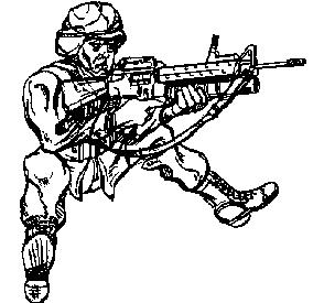 M203 Handling and Functional Procedures (Continued) Position Picture Sitting, Open-legged Sitting, Cross-ankle Immediate Action. Take immediate action in the event of either a: Hang-fire.